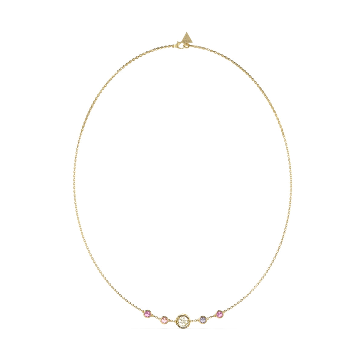 GUESS JEWELS JEWELRY Mod. JUBN05097JWYGFCT-U elegant necklace with gold chain and gemstone accents