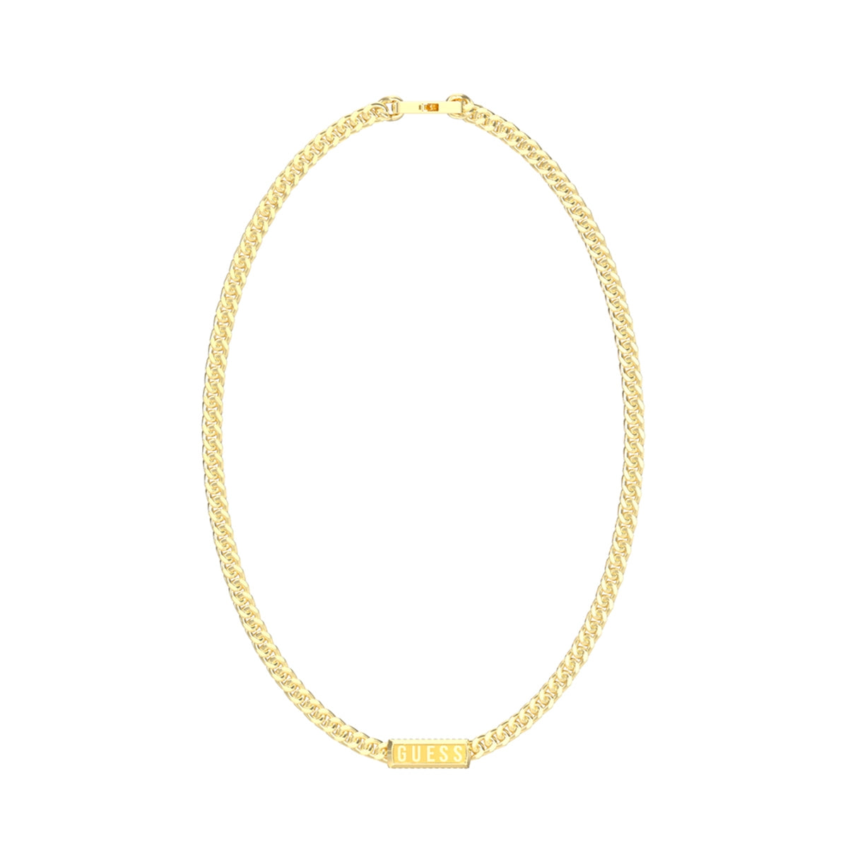 GUESS JEWELS JEWELRY Mod. JUMN05014JWYGT-U gold necklace displayed on white background