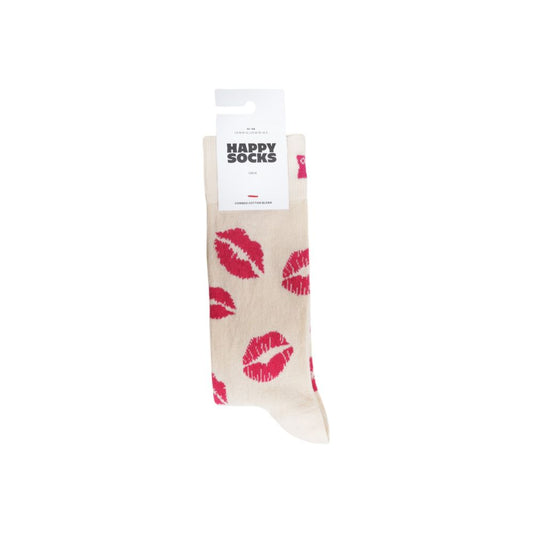 Happy Socks Beige Cotton Socks