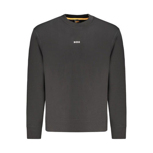 Hugo Boss Black Cotton Men Sweater
