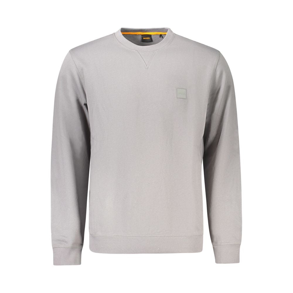 Hugo Boss Gray Cotton Men Sweater BO-39723-S