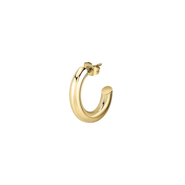 Alt Tag: LA PETITE STORY JEWELRY Mod. LPS02AQM08 gold hoop earring