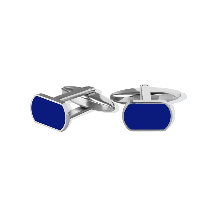 LIU-JO Mod. MLJ599 men's cufflinks from Liu-Jo Jewels collection, featuring elegant design and blue enamel.