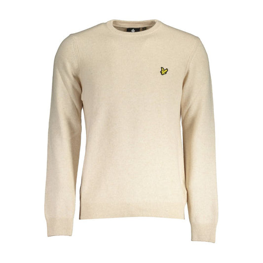 Lyle & Scott Beige Wool Sweater