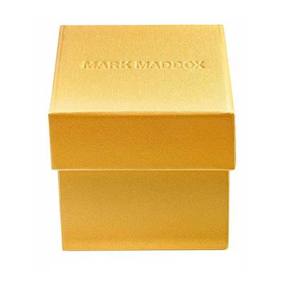 Gold box packaging for MARK MADDOX - NEW COLLECTION Mod. MC7103-07 watch.