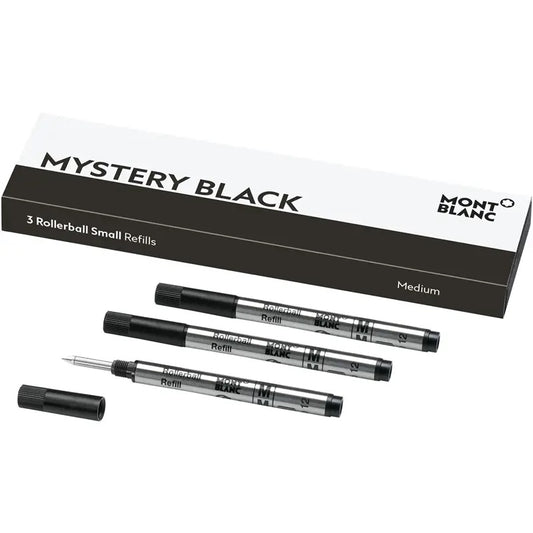 MONTBLANC Mod. MISTERY BLACK - BALLPOINT PEN REFILLS - MEDIUM - 3 PCS FASHION ACCESSORIES