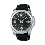 CASIO COLLECTION Mod. BOLD DATE - LEATHER. BLACK MTP-1314PL-8AVEF