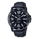 CASIO SPORT COLLECTION Mod. DIVER 50M LEATHER - FULL BLACK MTP-VD01BL-1BVUDF