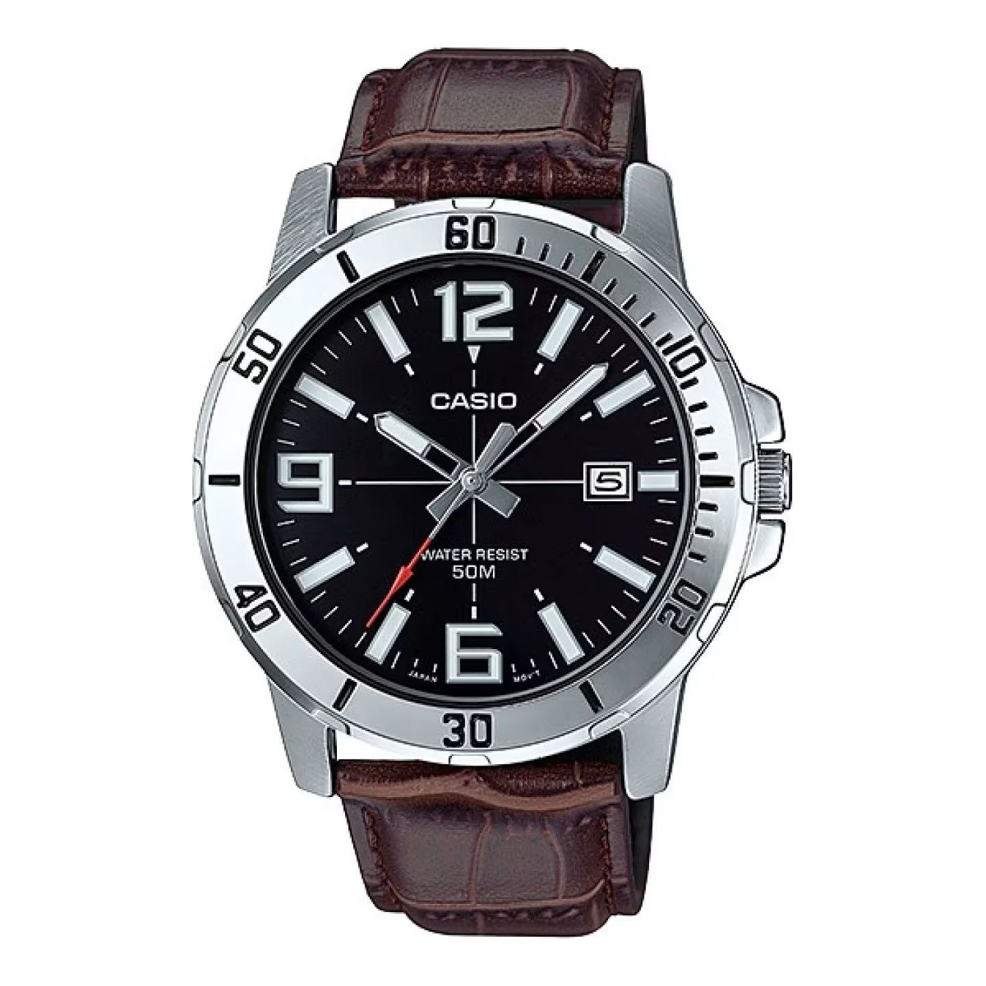 CASIO SPORT COLLECTION Mod. DIVER 50M LEATHER - BROWN MTP-VD01L-1BVUDF
