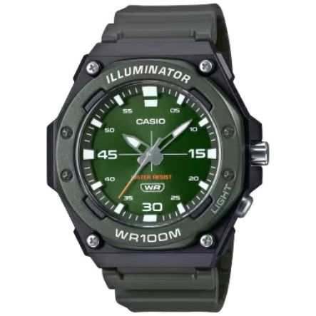 CASIO SPORT Mod. DIVER - ILLUMINATOR WR 100MT - ARMY GREEN MW-620H-3AVDF
