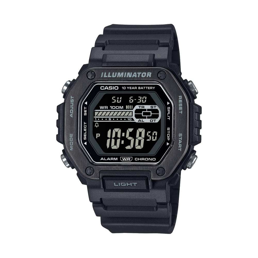 CASIO SPORT Mod. DIVER - OVERSIZE BLACK - ILLUMINATOR 10 YEARS BATTERY MWD-110HB-1BVEF