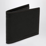 Brunello Cucinelli Black Bi-fold Cardholder in Leather LDin,Men,Men > Accessories,Men > Accessories > Small Leather Goods,Spring - Summer 2025,Yes Eu MWZIU006LE/Q_CUCIN-C101_100