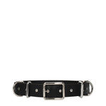 Moschino Black Leather Belts MO-8547395305737-46 CM / 18 INCHES