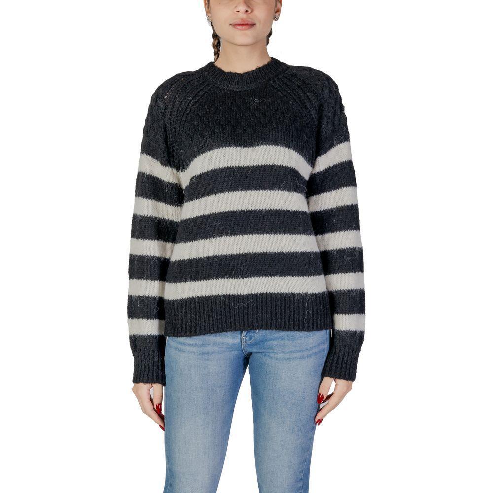 Only Black And White Recycled Polyester Sweater ON-15852202438-IT42|M