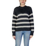 Only Black And White Recycled Polyester Sweater ON-15852202438-IT42|M