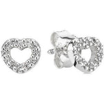 PANDORA JEWELS Mod. SILVER STUD EARRING WITH CUBIC ZIRCONIA 290528CZ