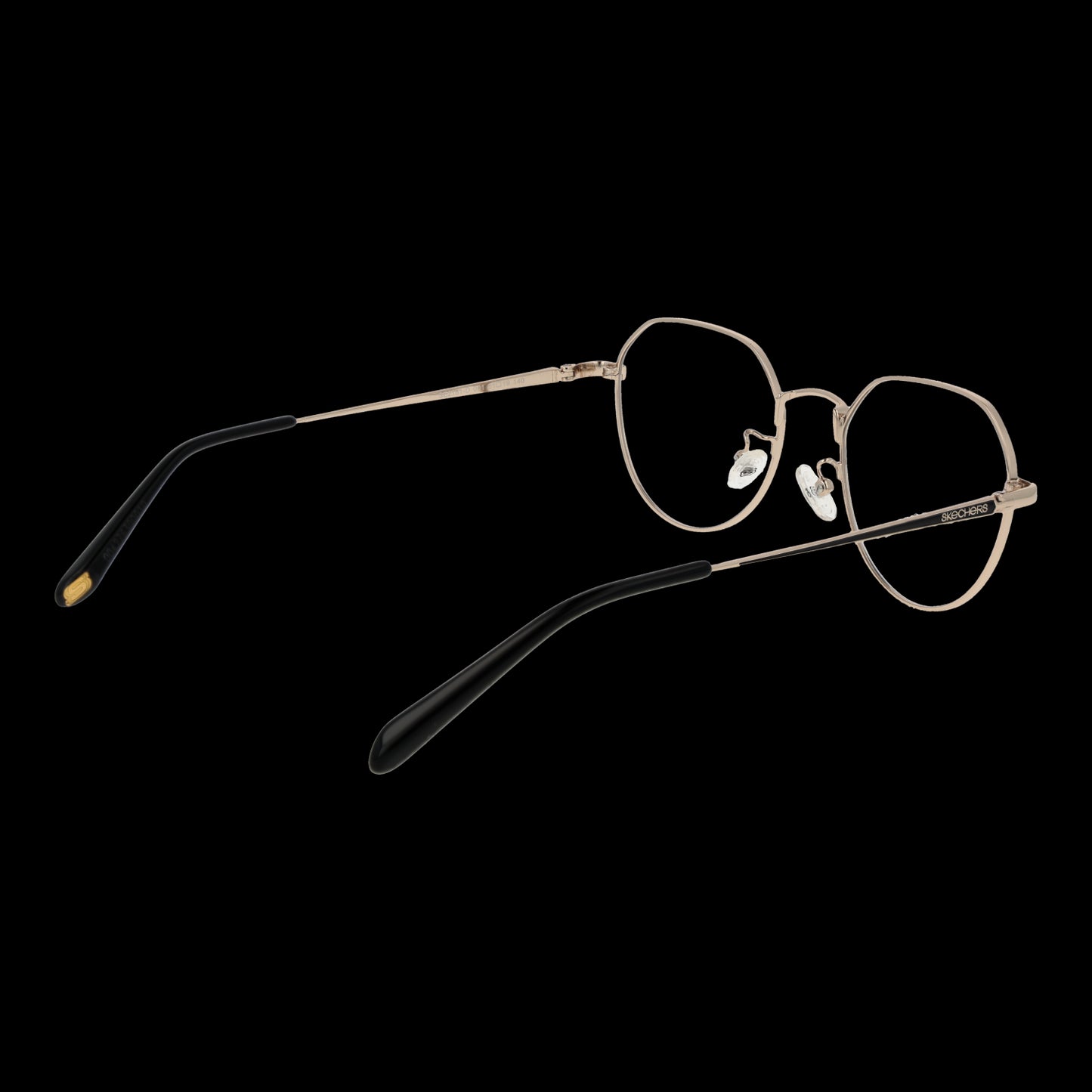 SKECHERS MOD. SE2181-D 51001 round eyeglasses for ladies, featuring sleek metal frame and black temple tips.