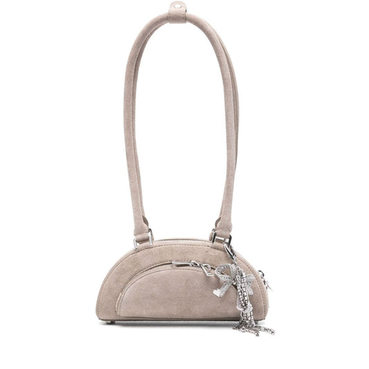 Self-Portrait Suede mini shoulder bag Shoulder