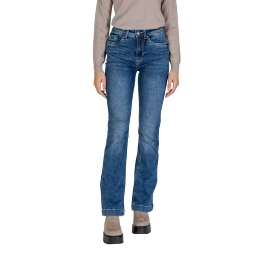Street One Blue Cotton Mom Jean