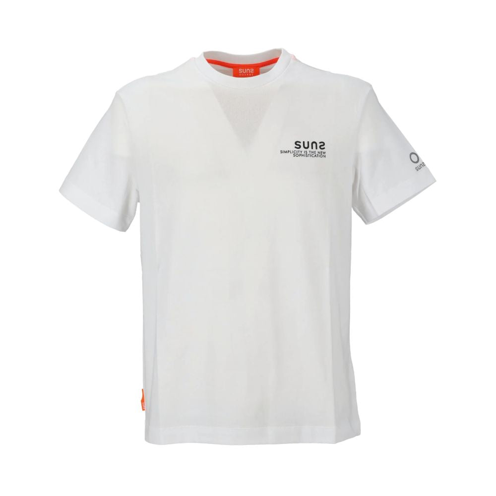 Suns White Cotton T-Shirt