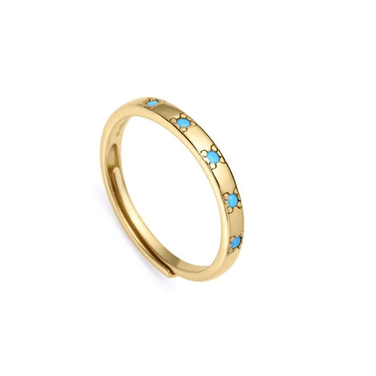 VICEROY JEWELS Mod. 9119A013-33 Lady's gold ring with blue details, Quartz Analog, Silver 925°, official packaging. Water resistant 3 ATM.