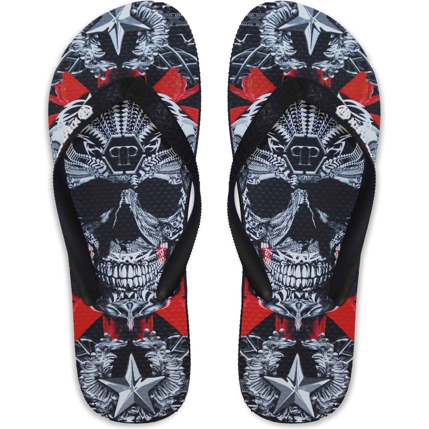 Philipp Plein Infradito e Ciabatte BRD_90099_BLACK-MULTI:378441