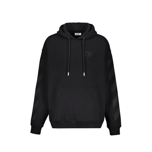 Off-White Black Cotton Sweatshirt