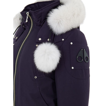 Moose Knuckles Purple Cotton Bomber