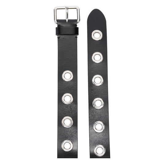Alexander McQueen Eyelets leather belt 7266111AALV1000