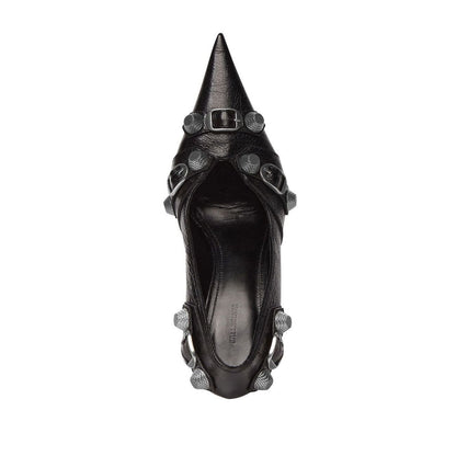 Balenciaga Cagole 90MM cracked heel pumps High Heel