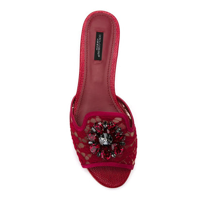 Dolce & Gabbana Rainbow Lace brooch-detail sandals Sandals
