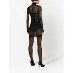 Dolce & Gabbana Tulle corset belt with boning FB368AFLMFBN0000