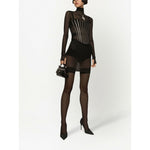 Dolce & Gabbana Tulle corset belt with boning FB368AFLMFBN0000