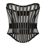 Dolce & Gabbana Tulle corset belt with boning FB368AFLMFBN0000