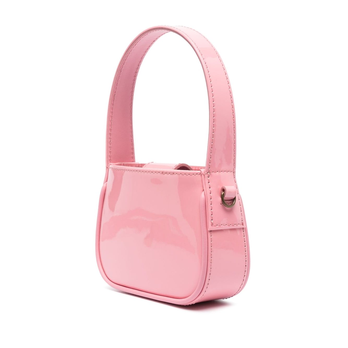Front view with bag zipped and handles upright.