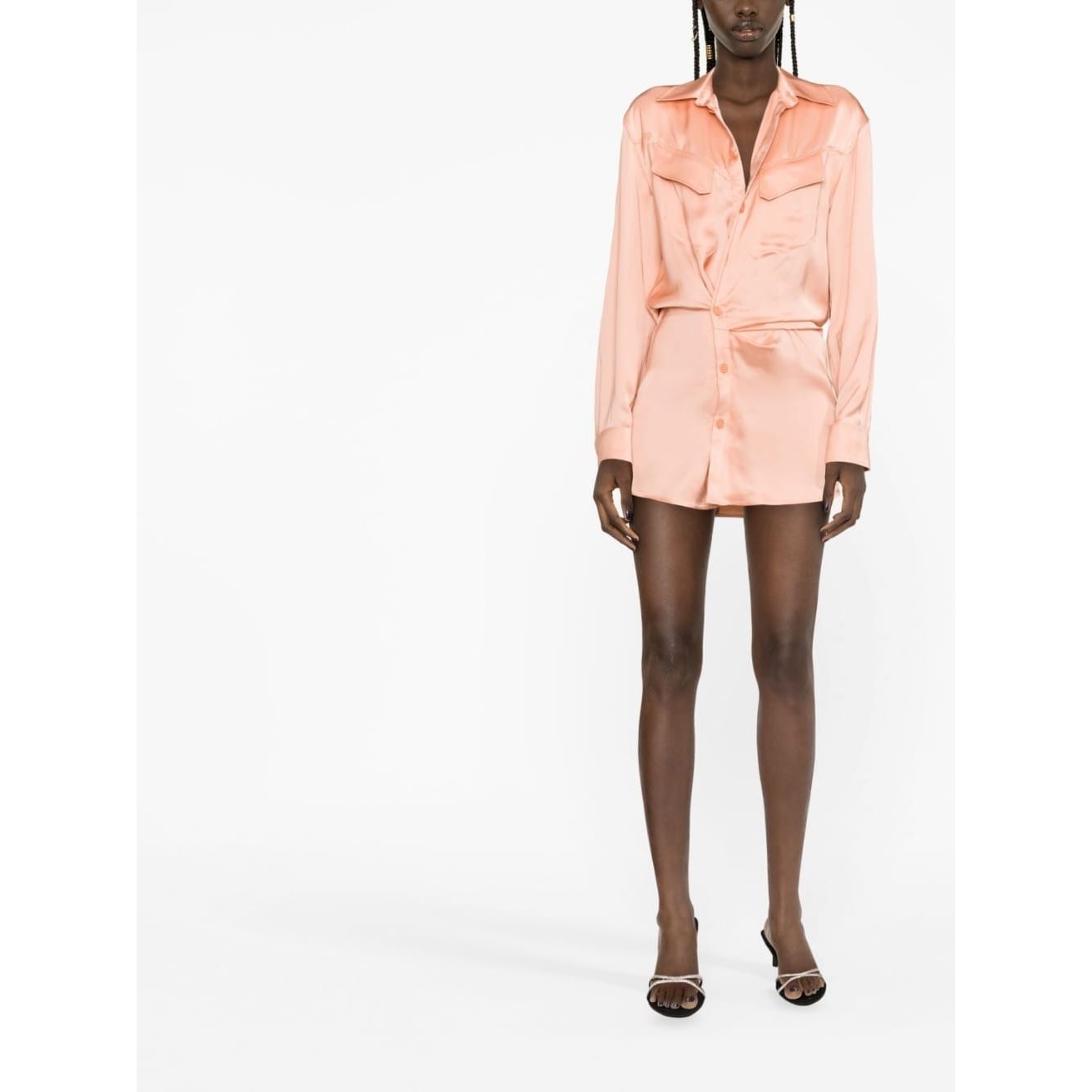 Off White twist-detail shirt dress Shirts