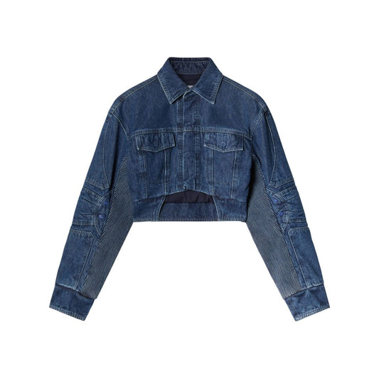 Off White Cropped denim jacket OWYE044S23DEN0014500