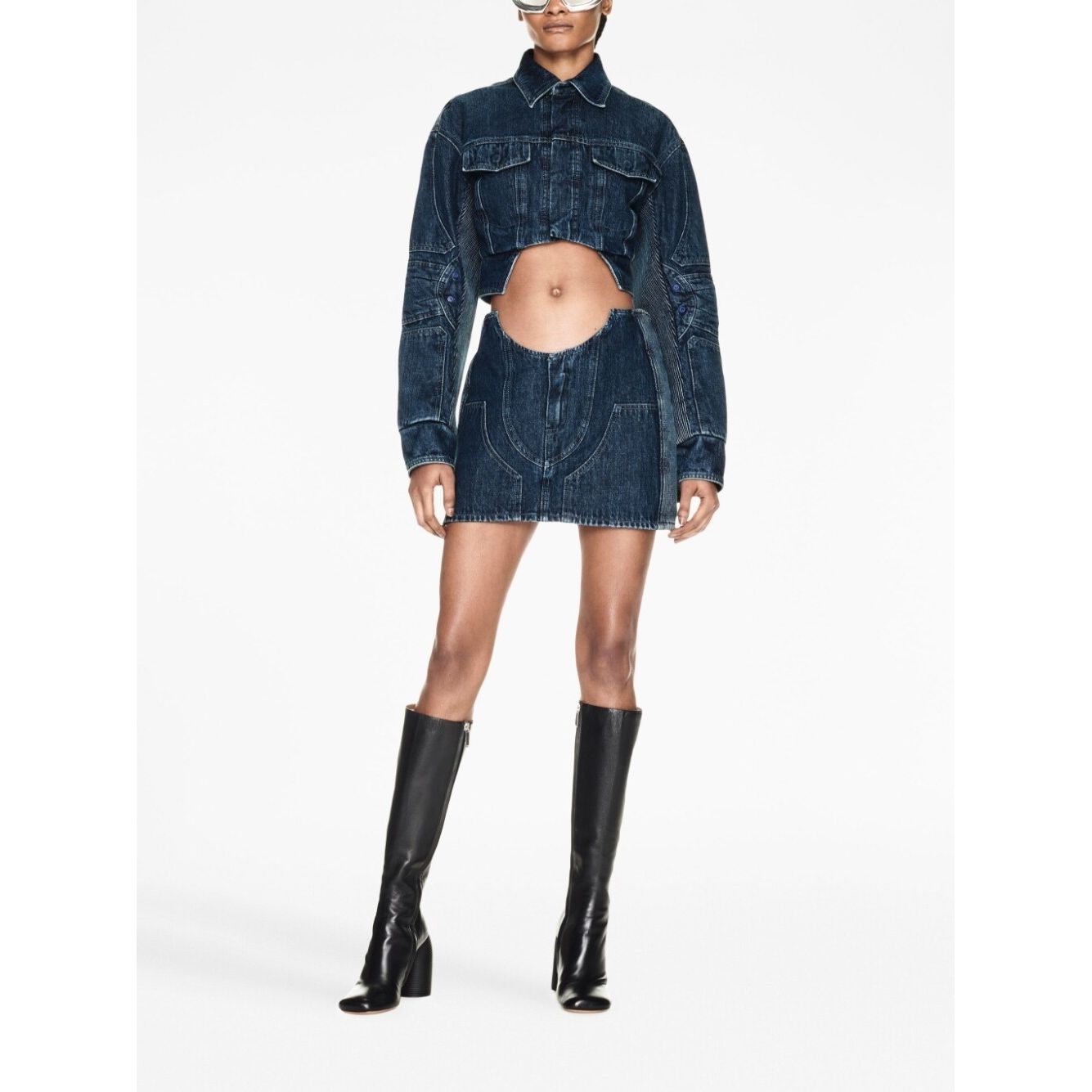 Off White Cropped denim jacket