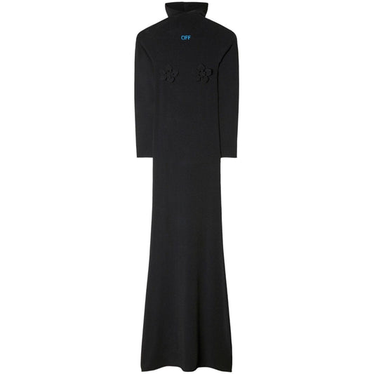 Off White High-neck long dress OWHI090S23KNI0011045