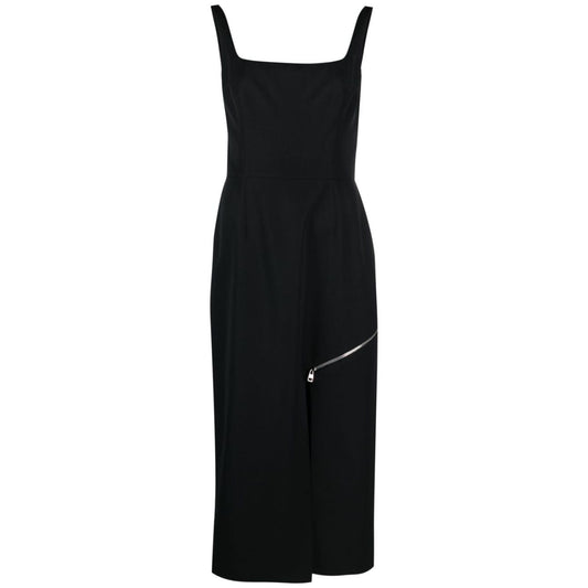 Alexander McQueen zip-embellished Midi Dress 757633QJAAC1000