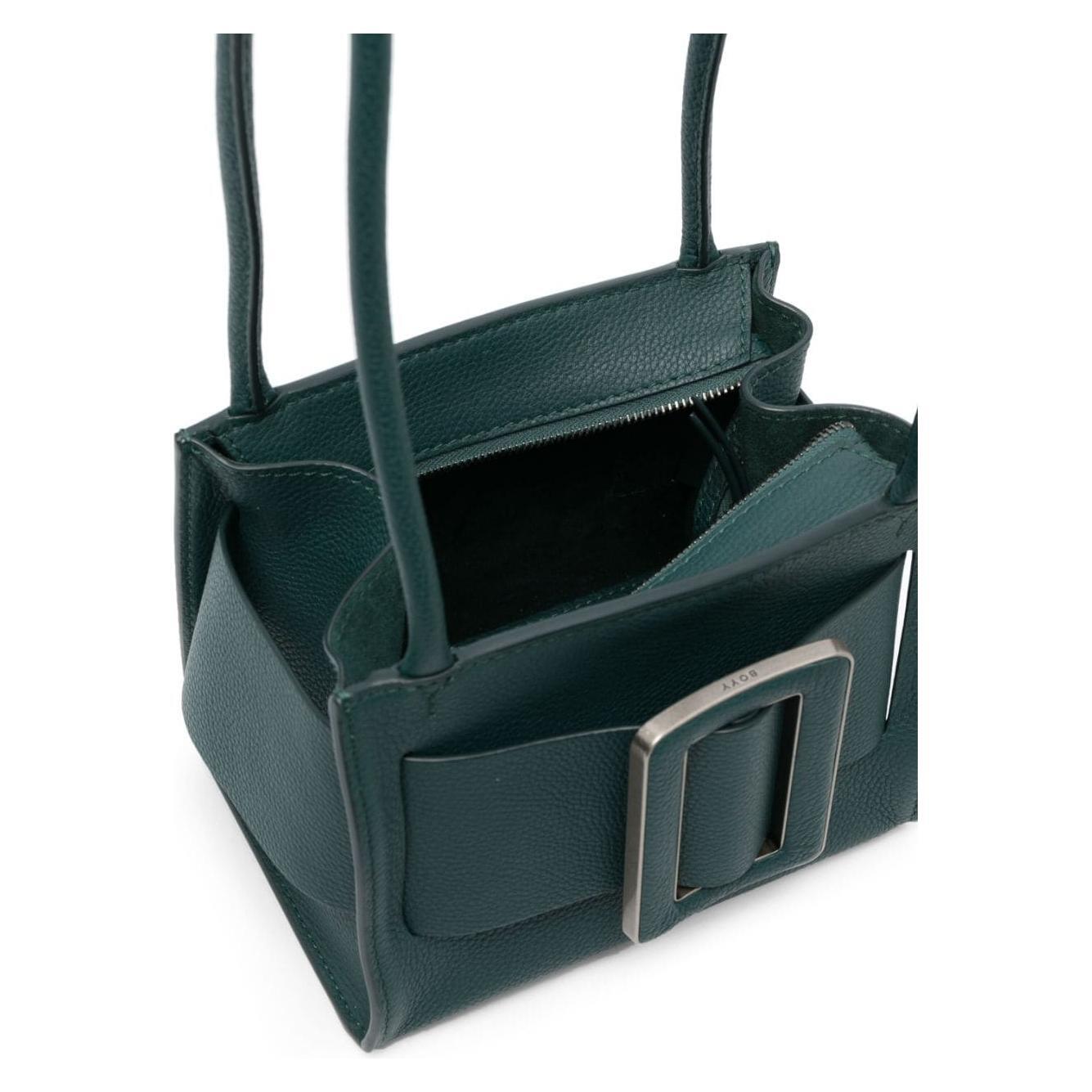Front view with bag zipped and handles upright.