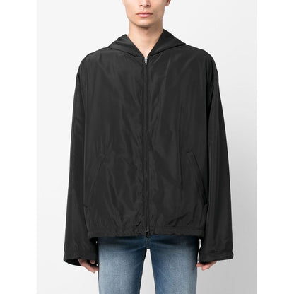 Balenciaga logo-print Hooded Windbreaker Jackets