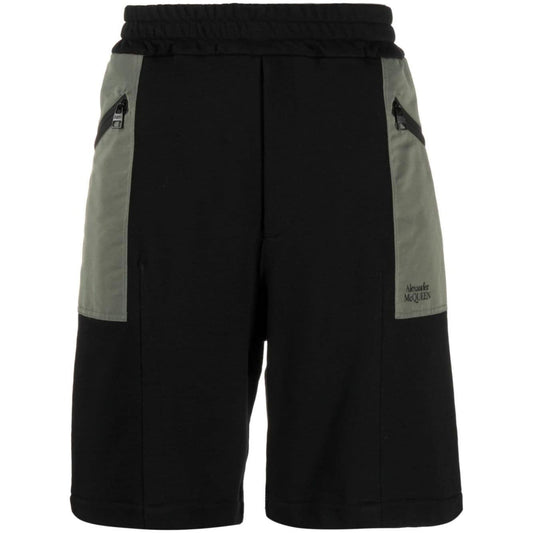 Alexander McQueen two-tone Elasticated Track Shorts 754555QVX431000
