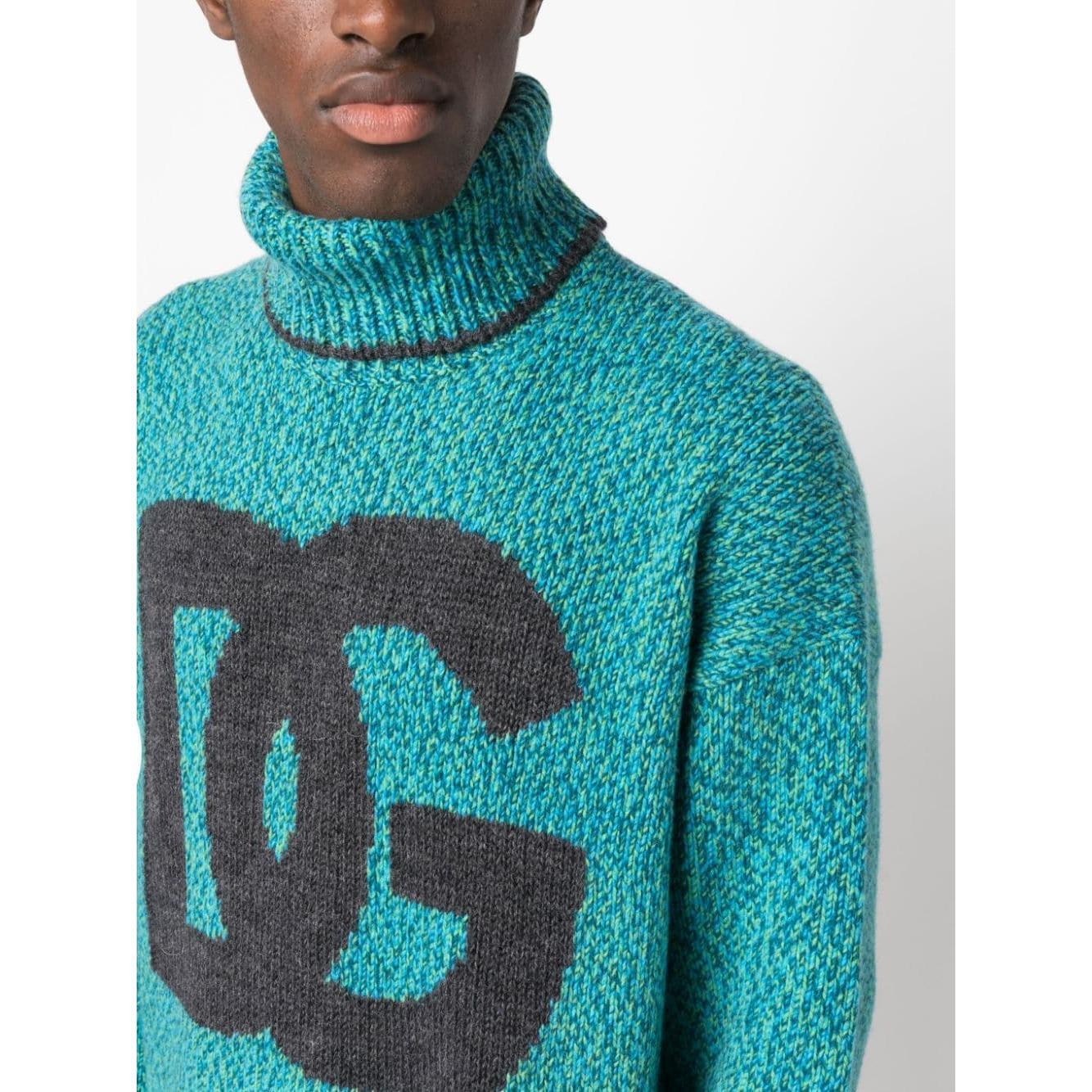 Dolce & Gabbana intarsia-knit logo jumper GXR18TJFMN1S9001