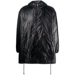 Saint Laurent Cassandre logo-embossed hooded raincoat 758264Y5F651000