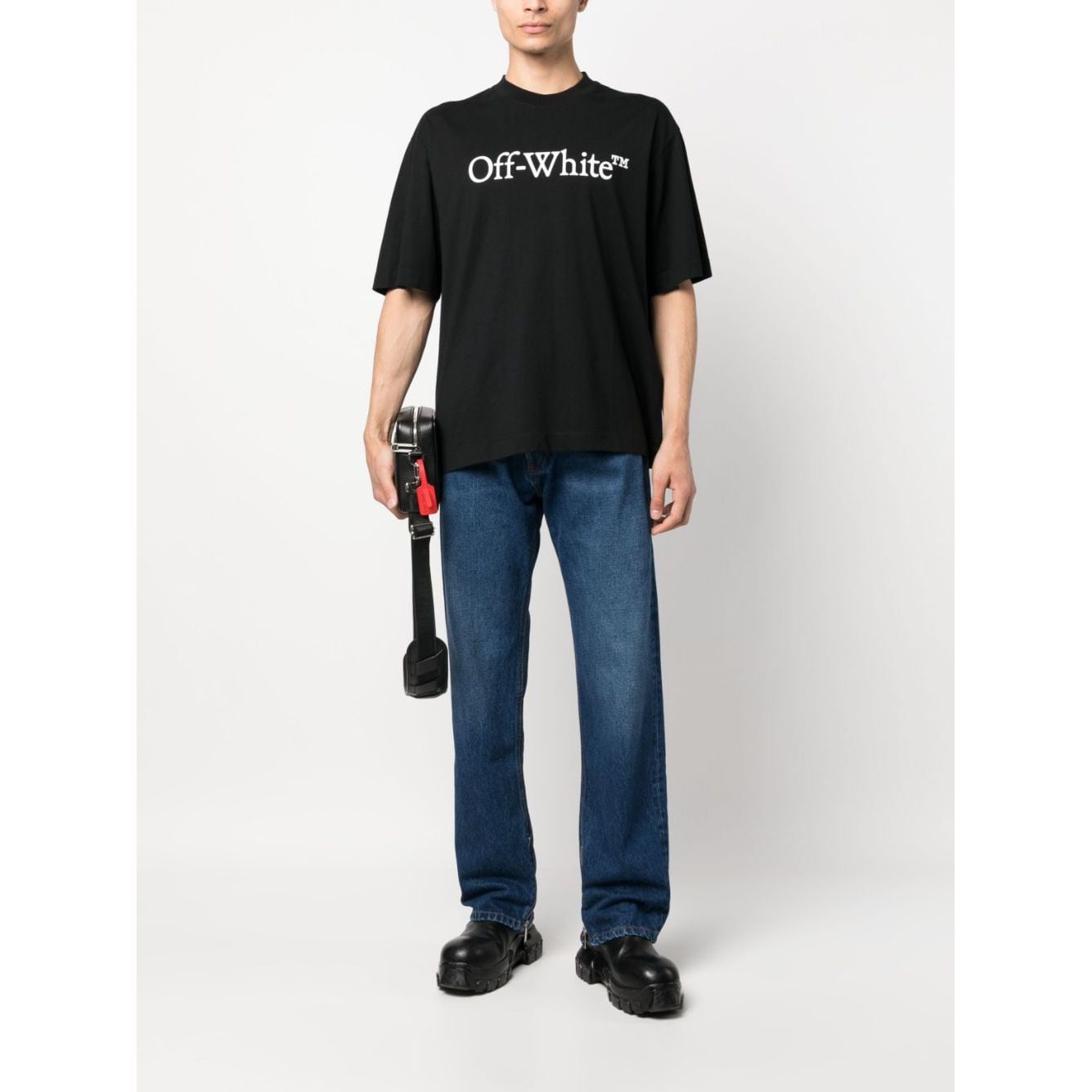Off White High-waisted straight jeans OMYA177F23DEN0024400