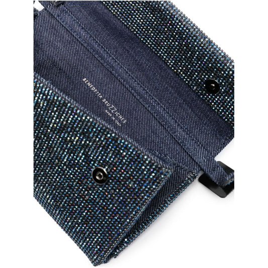 Benedetta Bruzziches Vitty La Mignon rhinestone-embellished denim bag 14024VITTISSIMADENIM