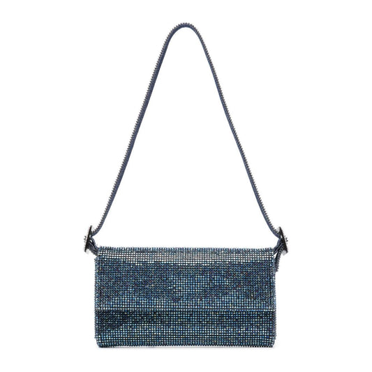 Benedetta Bruzziches Vitty La Mignon rhinestone-embellished denim bag 14024VITTISSIMADENIM