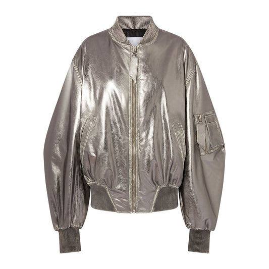 The Attico Coats Silver 246WCB56L094D002