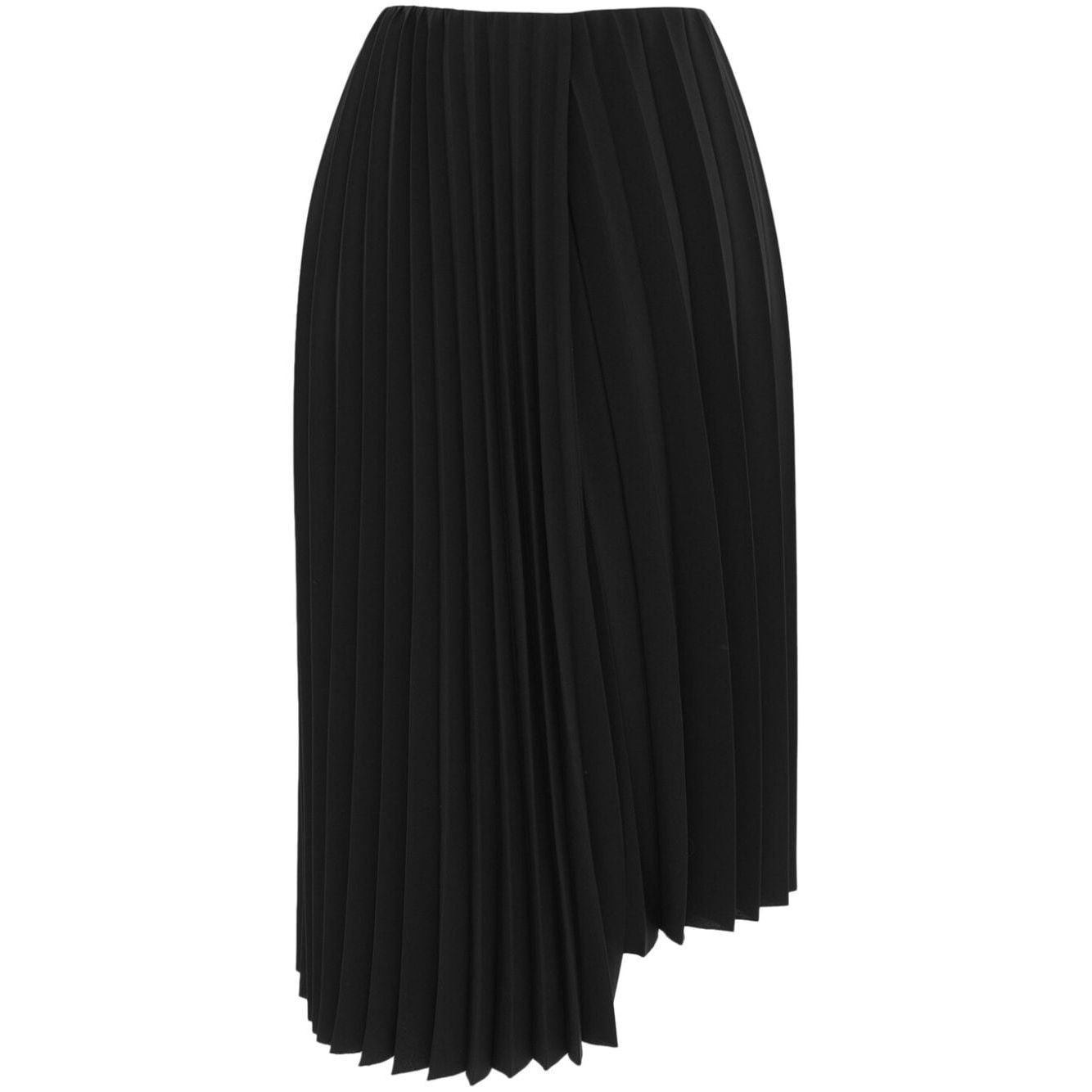 Saint Laurent Pleated Midi Skirt